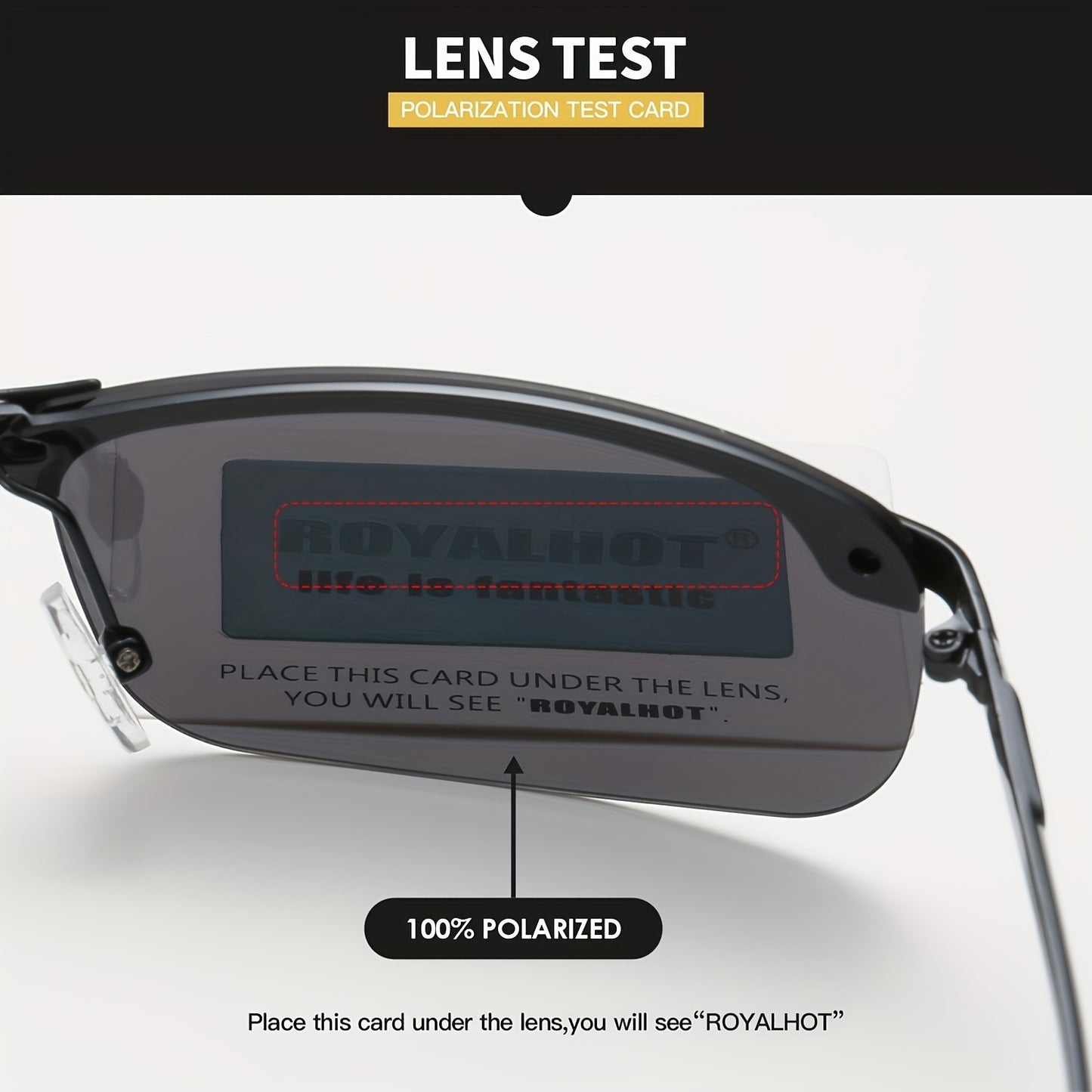 RoyalHot Unisex Polarized Lens Glasses Alloy Rimless Glasses Driving Glasses Shades Oculos Masculino Male