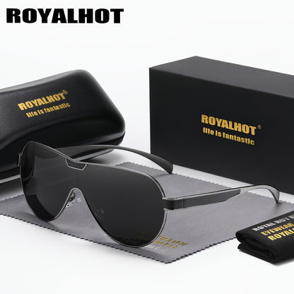 RoyalHot Unisex Polarized Lens Glasses Alloy Rimless Glasses Driving Glasses Shades Oculos Masculino Male