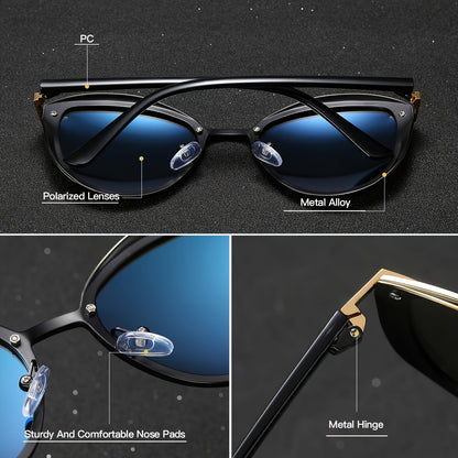 RoyalHot Women Men Polarized Alloy Quality Oval Frame Driving Shades Oculos masculino Male