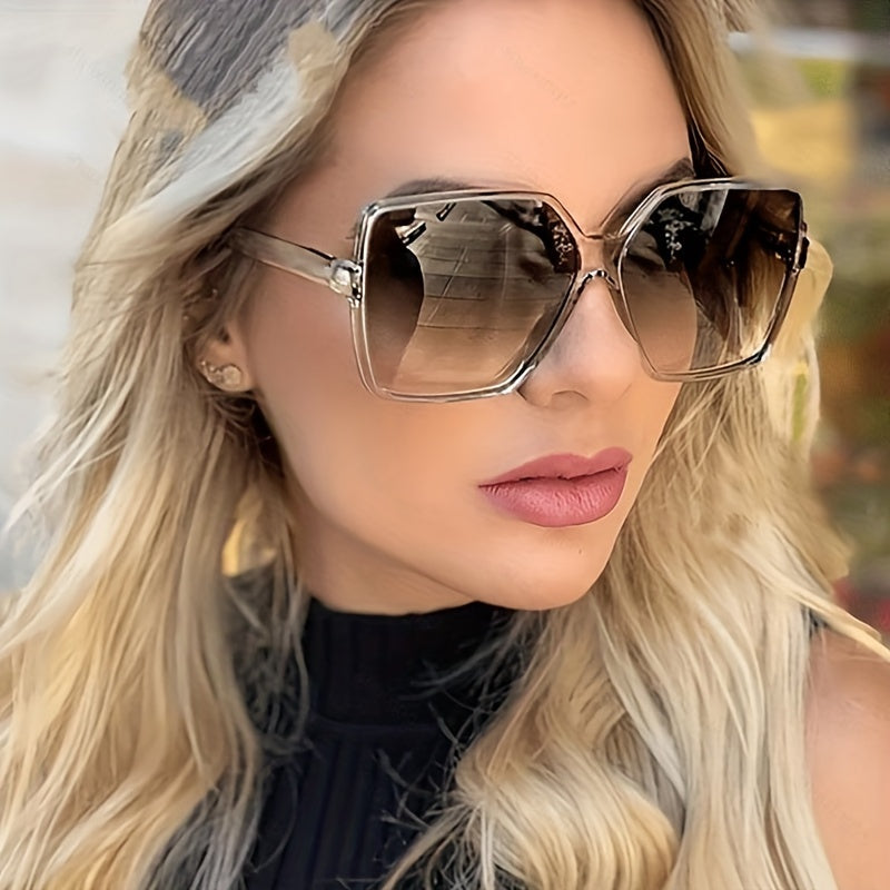 3pcs Chic Oversized Square Fashion Glasses Set for Women & Men - Stylish Retro Design, Anti-Glare Lenses, Perfect for Driving, Beach Parties, Travel, and Casual Attire with Comfortable Fit and Durable Construction