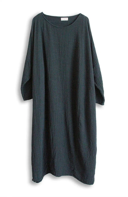 Vestidos Mujer 2025 Latest Autumn Spring Solid Color Cotton Linen Robes Dress for Women Large Size Plus Size Artist Ropa Dresses