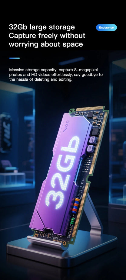 2025 4K HD Camera Smart Glasses Anti-shake Bluetooth Call Real-time Translation Automatic Color Change AI Glasses Music Control