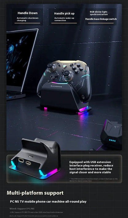 MACHENIKE G5 PRO V2 Tri-Mode Wireless Game Controller for Android/iOS Phone, PC, Tablet, TV - Bluetooth 2.4G Wired, NOT for PS/X