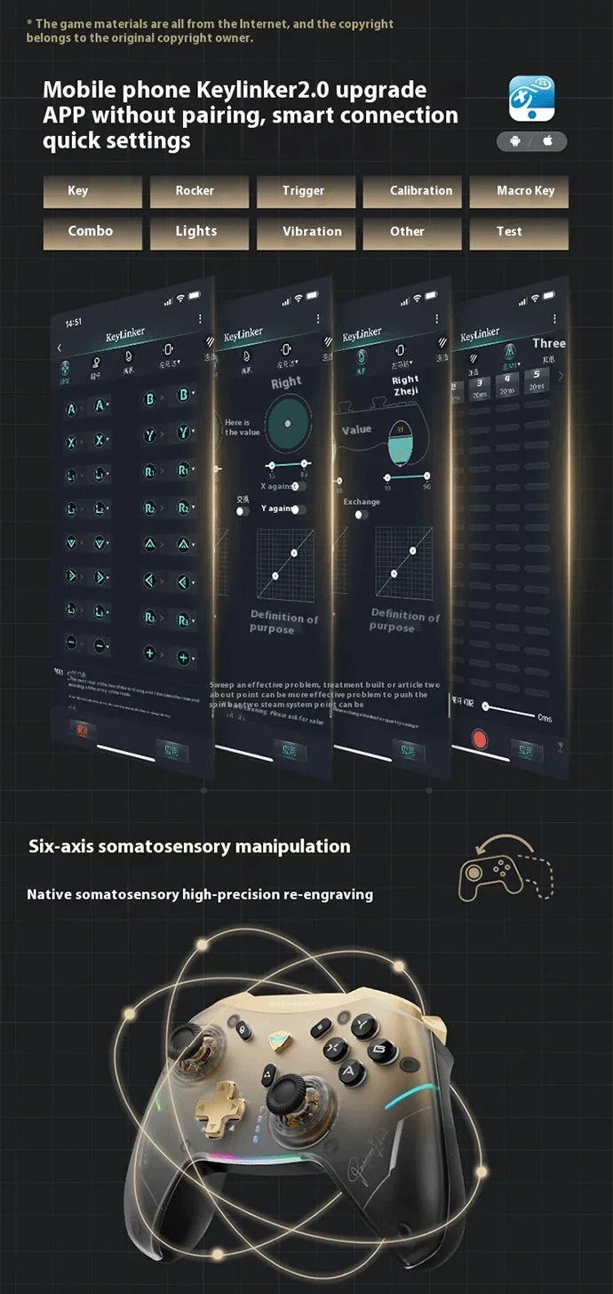 MACHENIKE G5 PRO V2 Tri-Mode Wireless Game Controller for Android/iOS Phone, PC, Tablet, TV - Bluetooth 2.4G Wired, NOT for PS/X