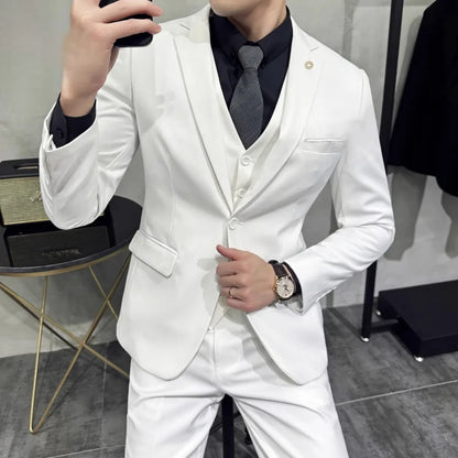 Vestido de casamento  marca de alta qualidade cor sólida masculino casual escritório de negó
