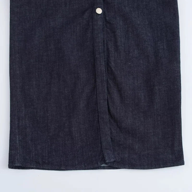 Vestido jeans feminino primavera verão casual vestidos longos para mulheres 2025 nova moda ruched manga curta streetwear midi ve