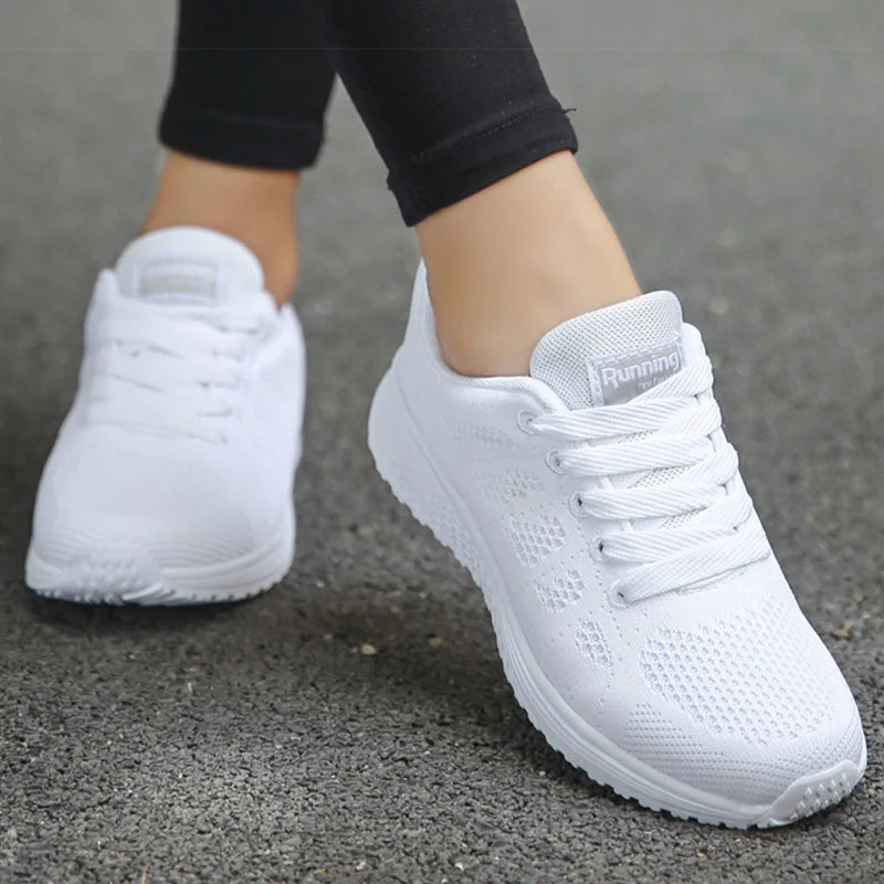 Women's Sneaker Breatherable Women's Sports Shoes For Woman White Sneakers Lightweight Baskets Femmes 2025 Tennis Casual Sports