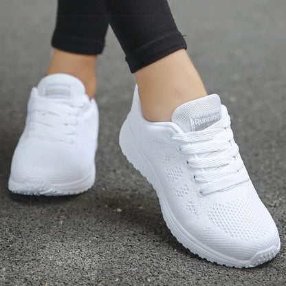 Women's Sneaker Breatherable Women's Sports Shoes For Woman White Sneakers Lightweight Baskets Femmes 2025 Tennis Casual Sports