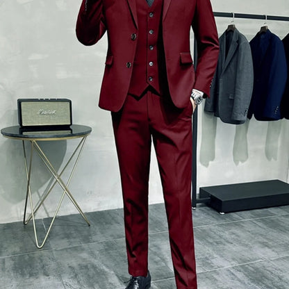 Vestido de casamento  marca de alta qualidade cor sólida masculino casual escritório de negó