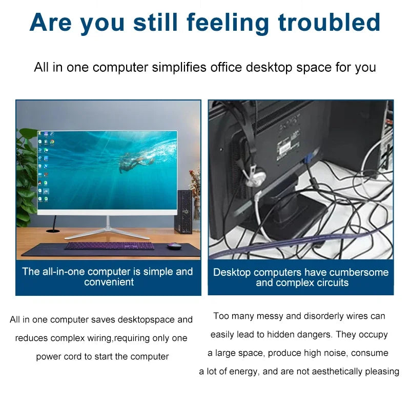 DisplayDesktop Computer Core I3 I5 I7 All In One Pc 23.8 27 Inch All In One Pc Computer