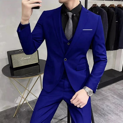 Vestido de casamento  marca de alta qualidade cor sólida masculino casual escritório de negó