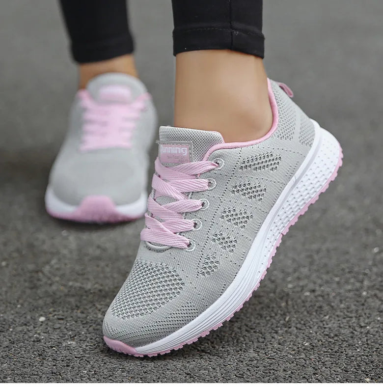 Women's Sneaker Breatherable Women's Sports Shoes For Woman White Sneakers Lightweight Baskets Femmes 2025 Tennis Casual Sports