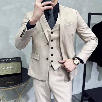 Vestido de casamento  marca de alta qualidade cor sólida masculino casual escritório de negó