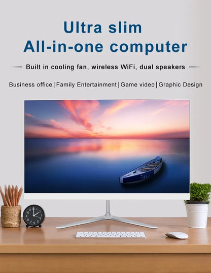 DisplayDesktop Computer Core I3 I5 I7 All In One Pc 23.8 27 Inch All In One Pc Computer