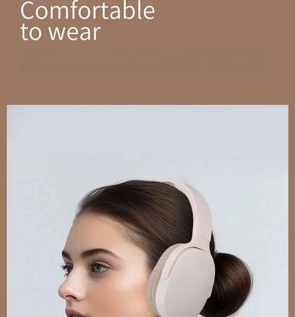 Fashion Bluetooth Wireless Headphones Over Ear Deep Bass Sports Stereo HiFi Long Battery Life Universal For All Devices
