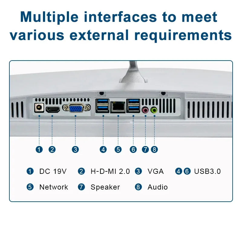 DisplayDesktop Computer Core I3 I5 I7 All In One Pc 23.8 27 Inch All In One Pc Computer