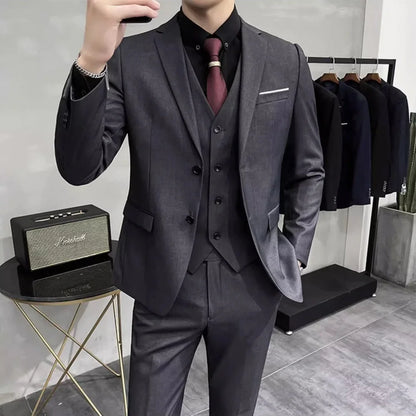 Vestido de casamento  marca de alta qualidade cor sólida masculino casual escritório de negó