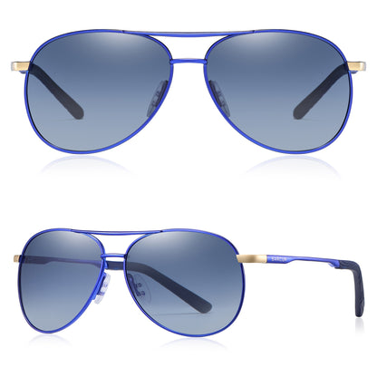 BARCUR Polarized Women Men Gradient Metal Pilot UV400 Female Gafas Oculos De Sol Masculino (With Case) with gifts box Mother's Day/give gifts