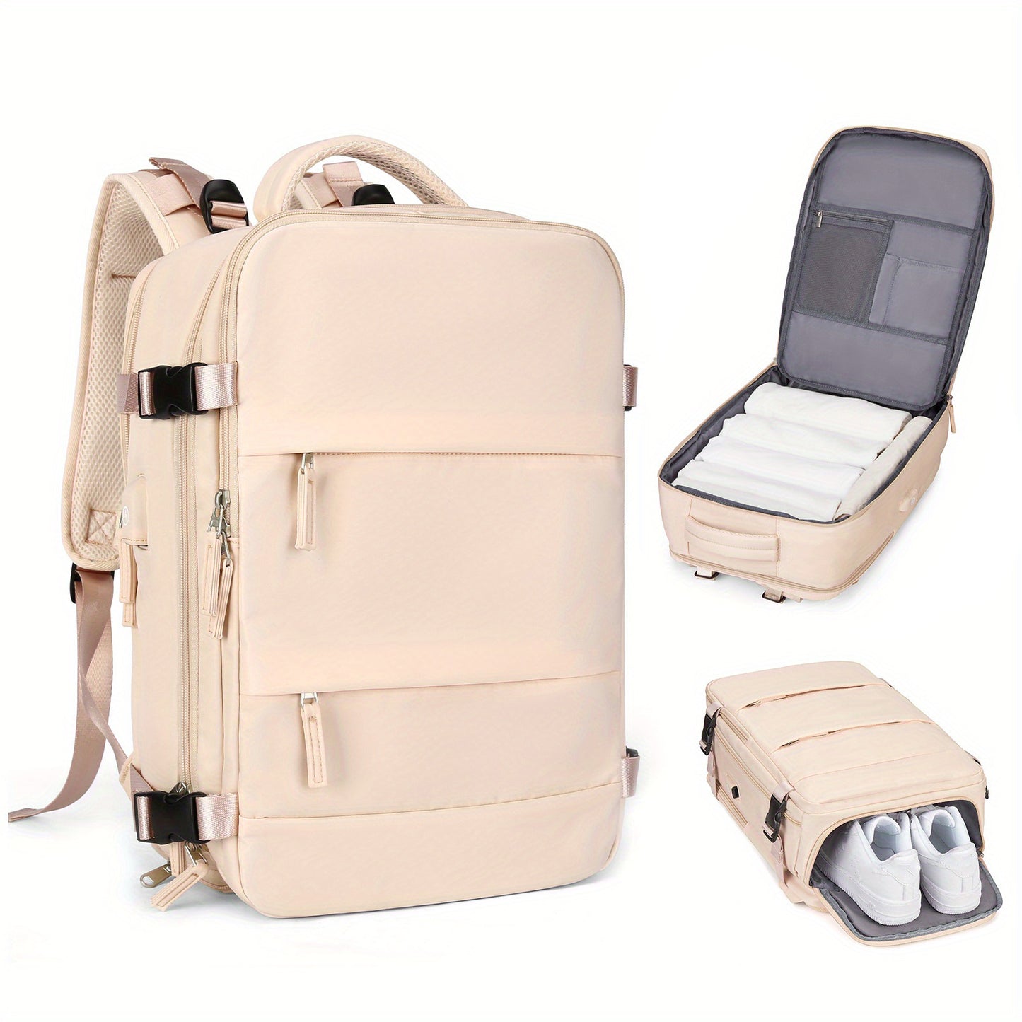 Large Travel Backpack Women, Carry On Backpack, Hiking Backpack Waterproof Outdoor Sports Rucksack Casual Daypack School Bag