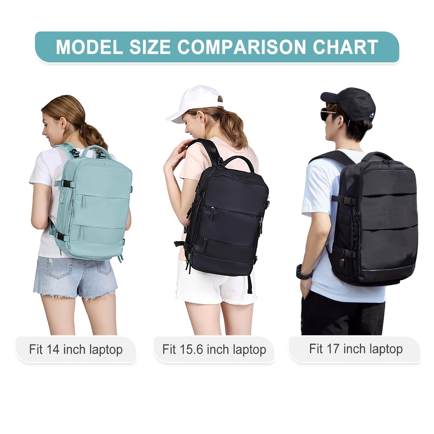 Large Travel Backpack Women, Carry On Backpack, Hiking Backpack Waterproof Outdoor Sports Rucksack Casual Daypack School Bag