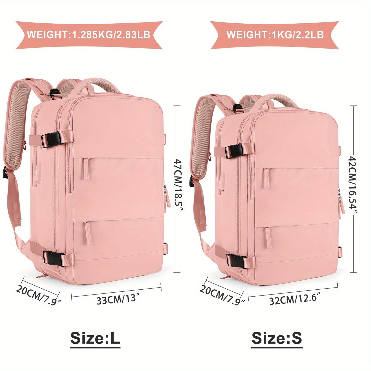Large Travel Backpack Women, Carry On Backpack, Hiking Backpack Waterproof Outdoor Sports Rucksack Casual Daypack School Bag