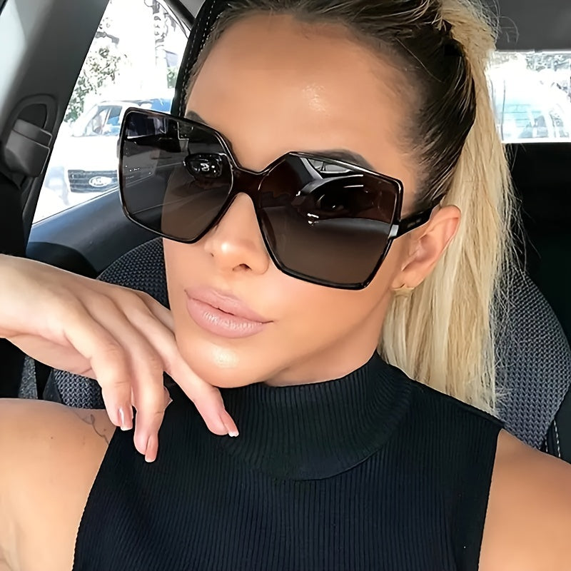 3pcs Chic Oversized Square Fashion Glasses Set for Women & Men - Stylish Retro Design, Anti-Glare Lenses, Perfect for Driving, Beach Parties, Travel, and Casual Attire with Comfortable Fit and Durable Construction